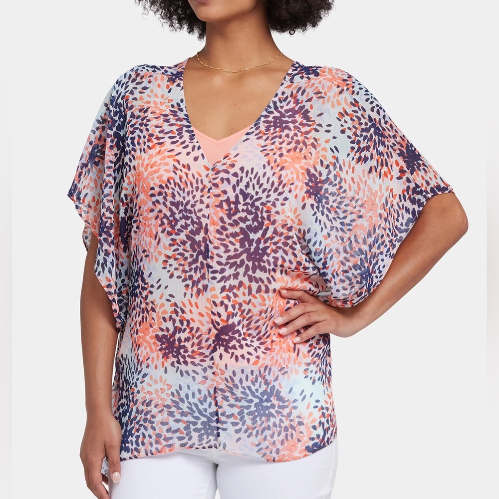 NYDJ Caftan Flowy Top Size L